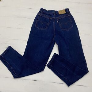 Levi's 900 Series Women Vintage 80's Redwing High Rise Dark Blue size 8